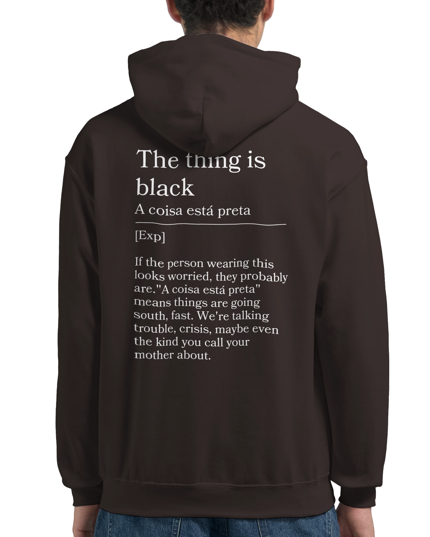 The thing is black - Hoodie