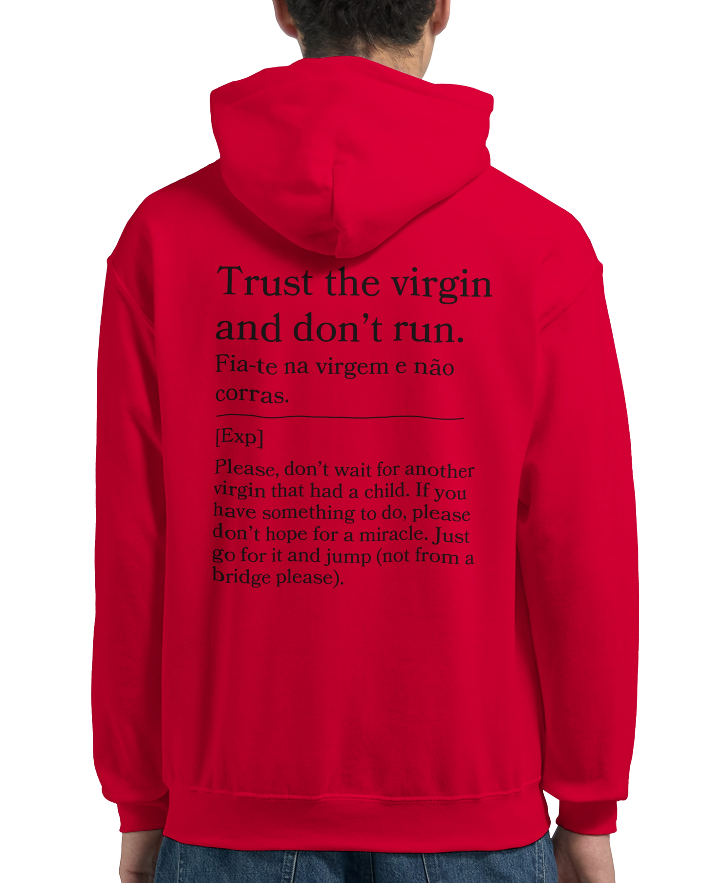 Trust the virgin and don't run - Hoodie