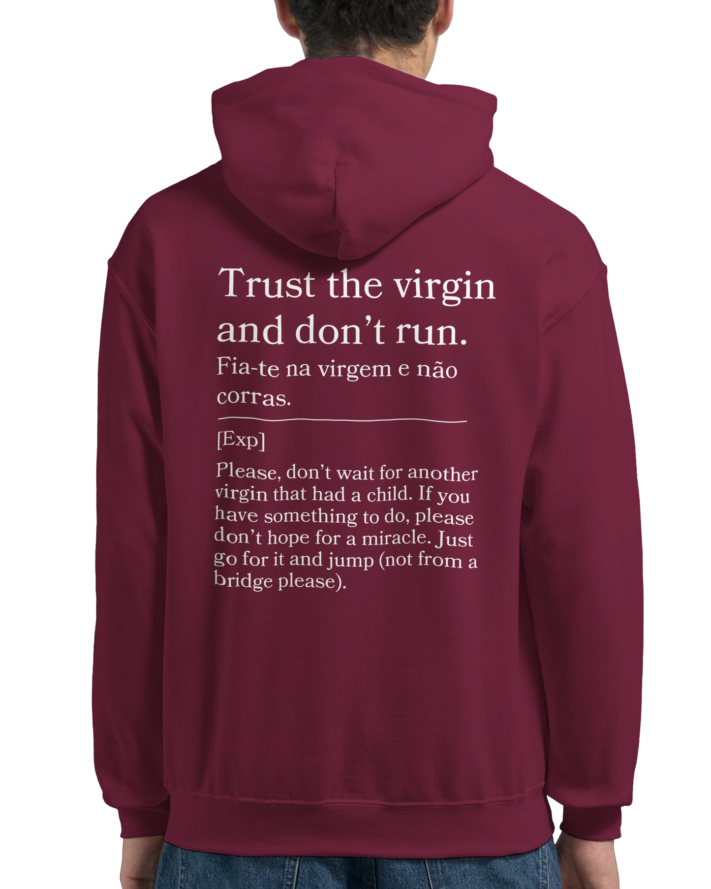 Trust the virgin and don't run - Hoodie