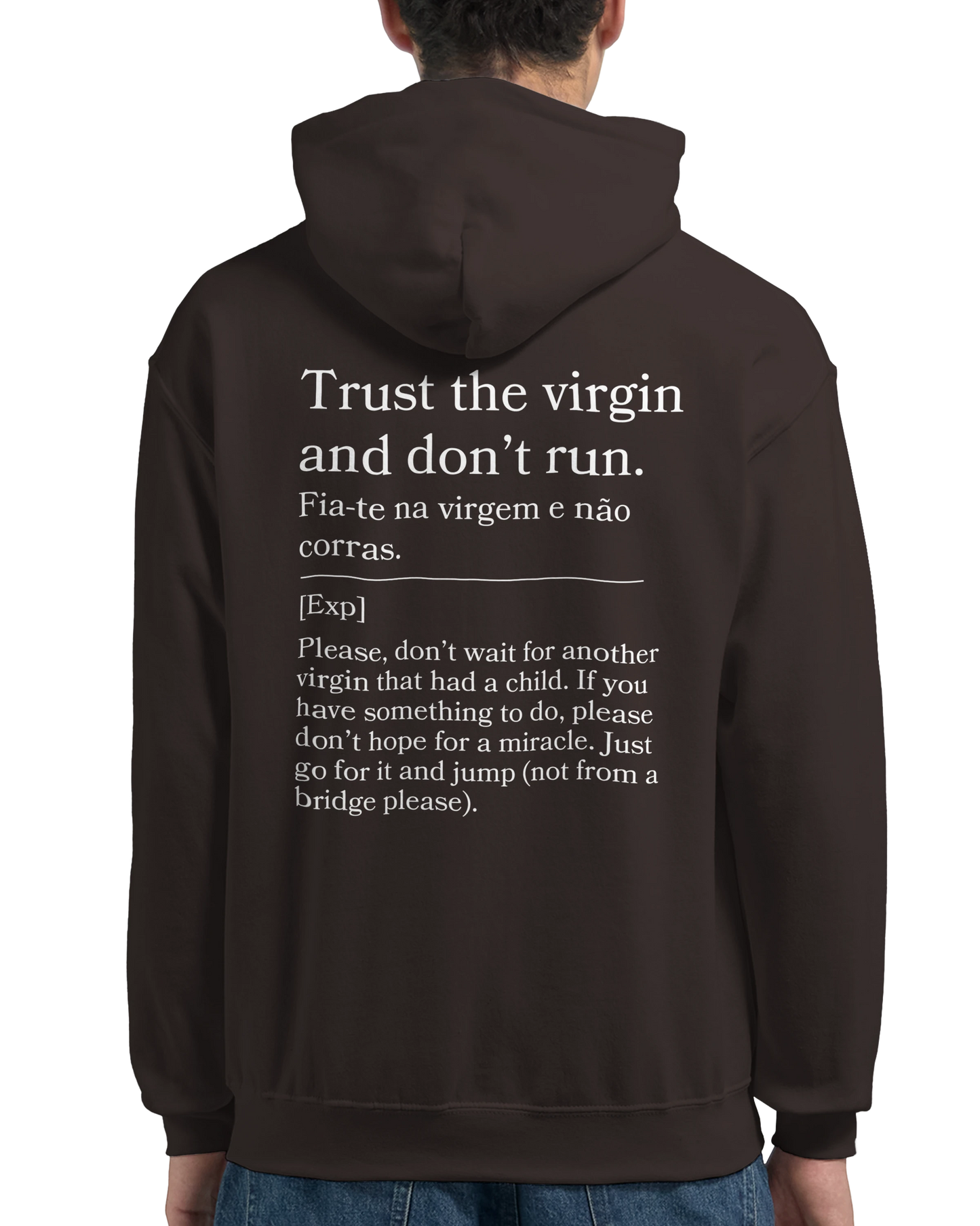 Trust the virgin and don't run - Hoodie