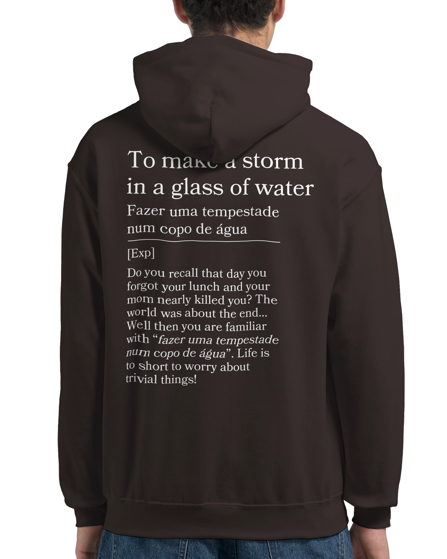 to make a storm in glass of water - Hoodie