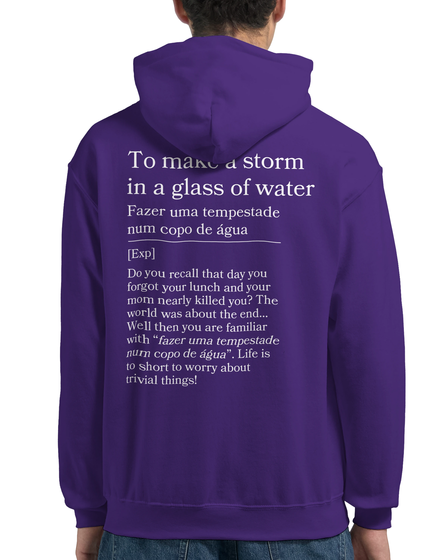 to make a storm in glass of water - Hoodie