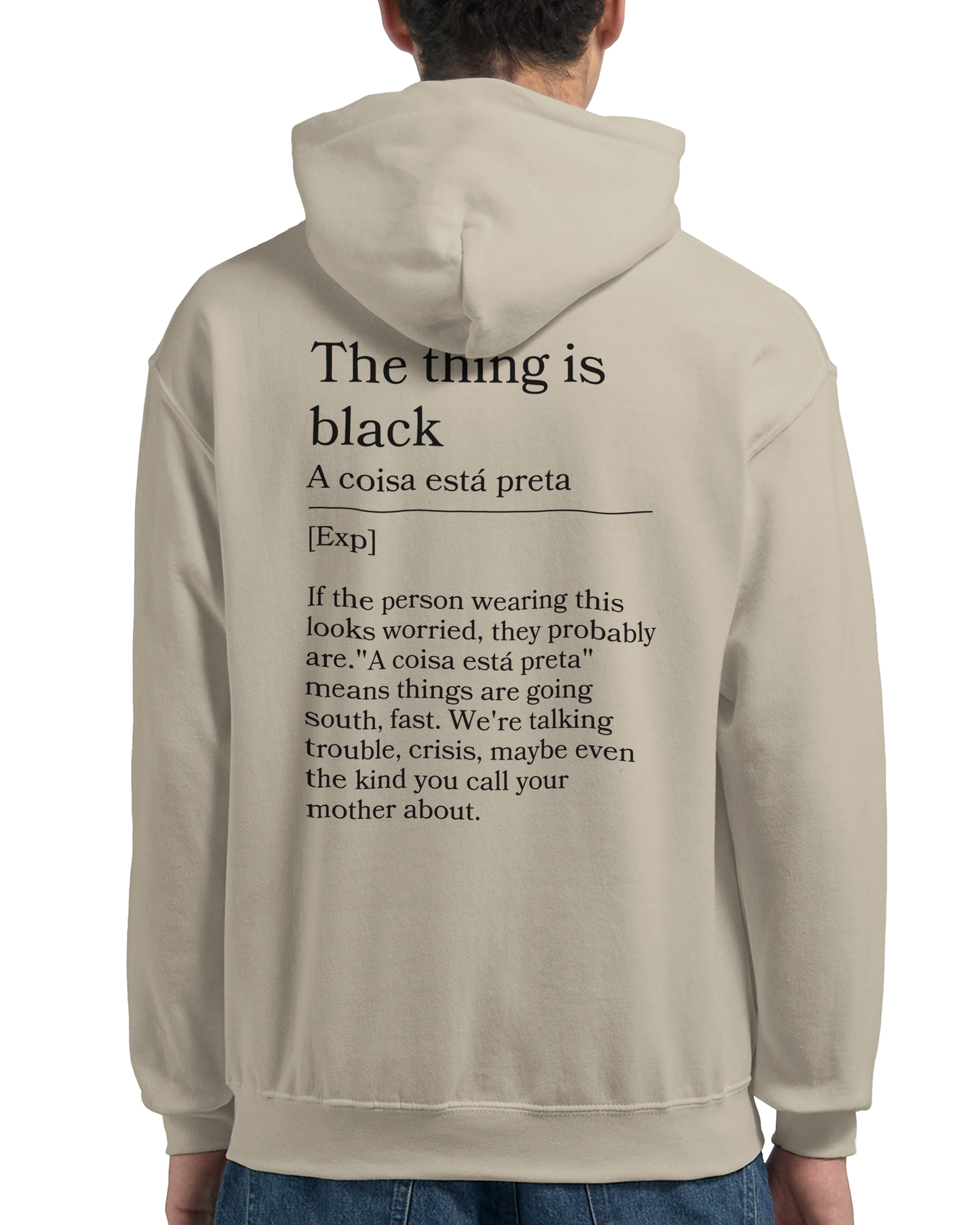 The thing is black - Hoodie