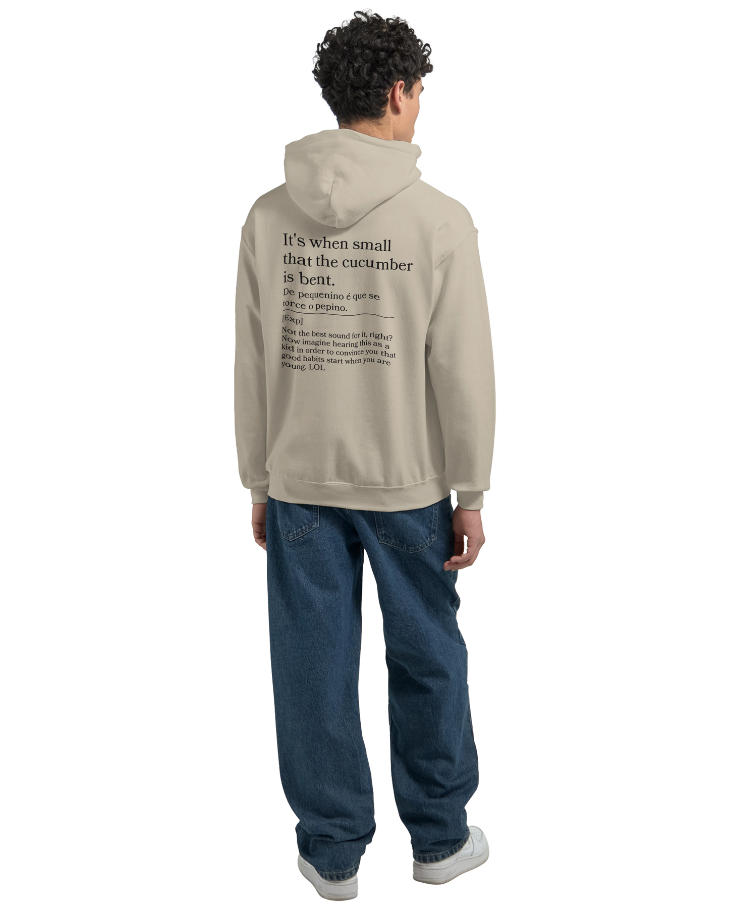 It's when small that the cucumber is bent - Hoodie