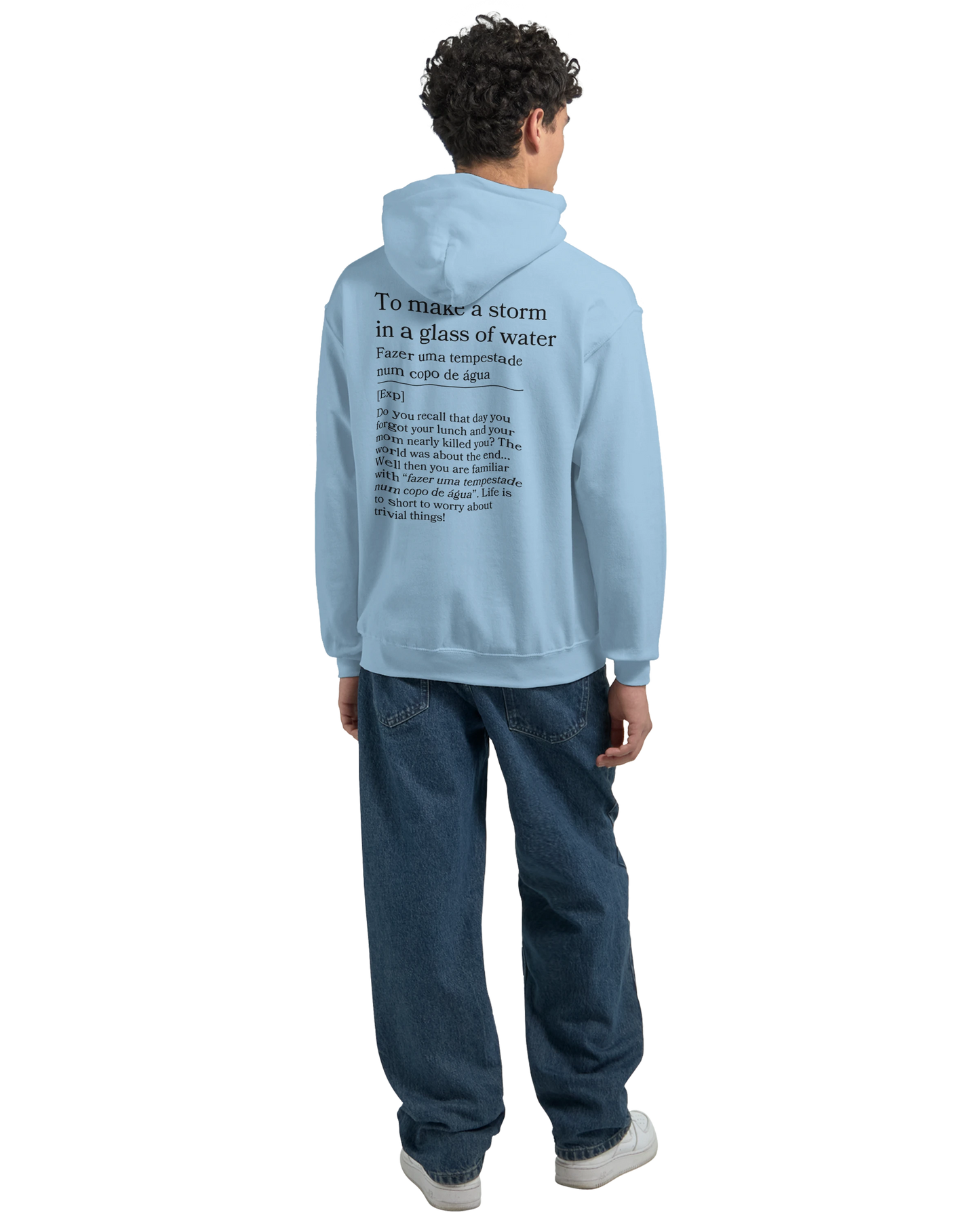 to make a storm in glass of water - Hoodie