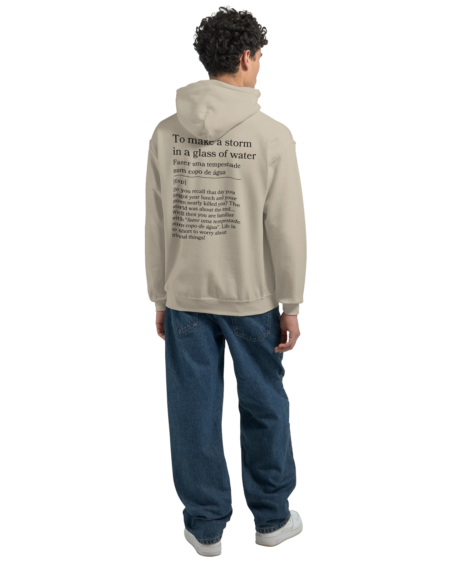 to make a storm in glass of water - Hoodie