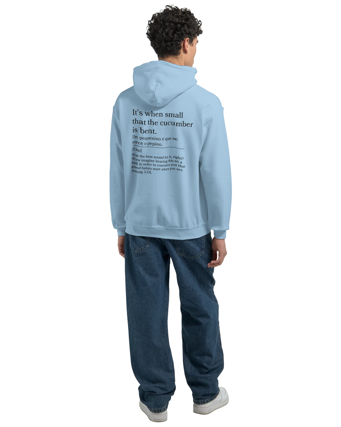 It's when small that the cucumber is bent - Hoodie