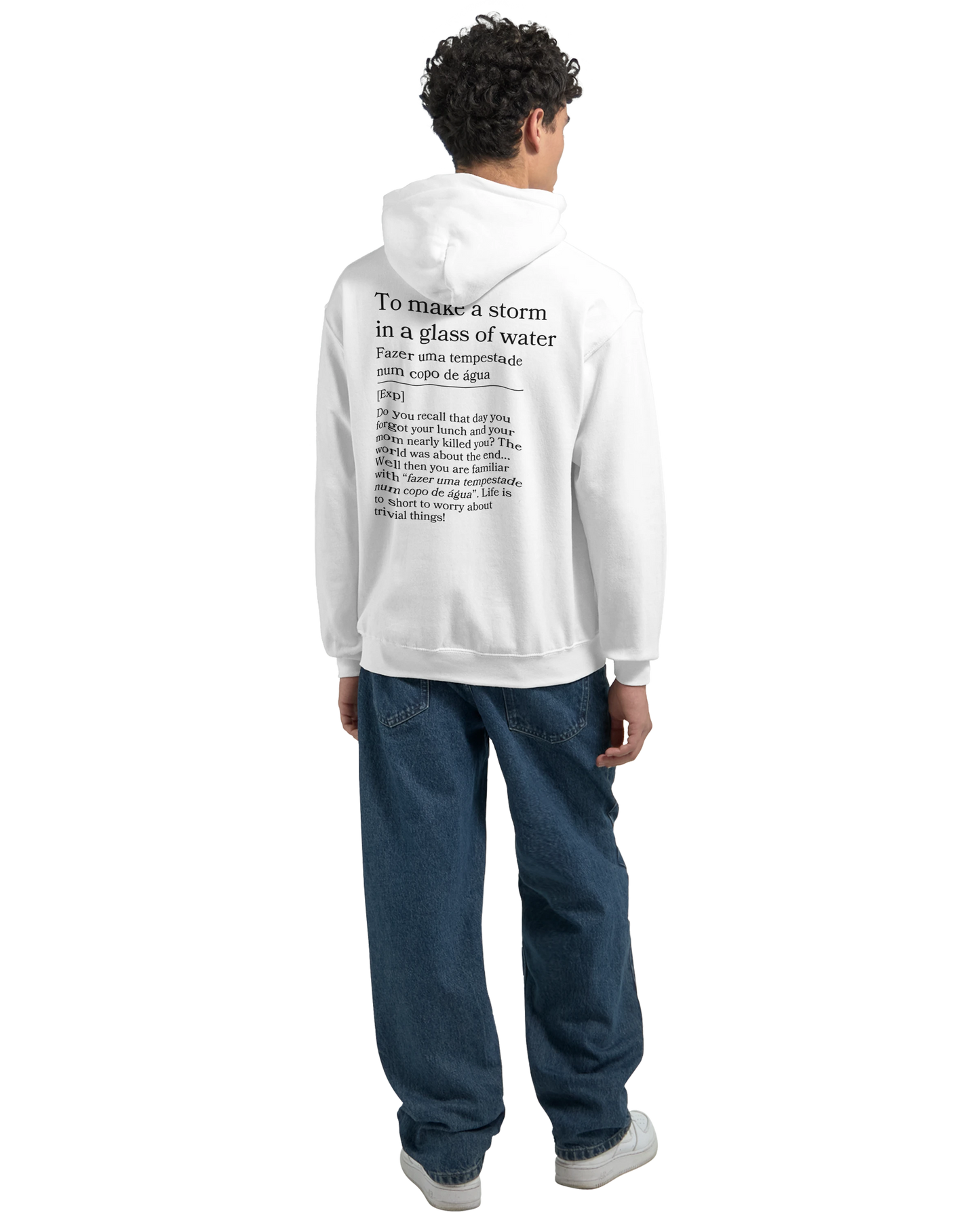 to make a storm in glass of water - Hoodie