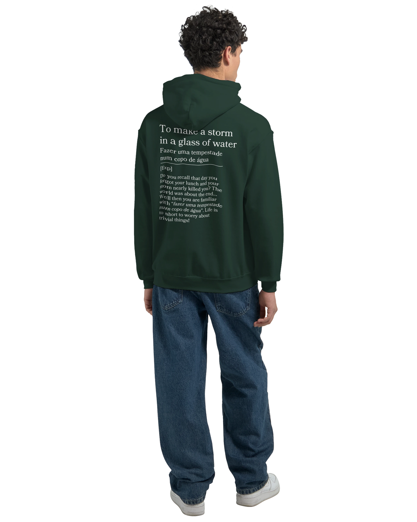 to make a storm in glass of water - Hoodie