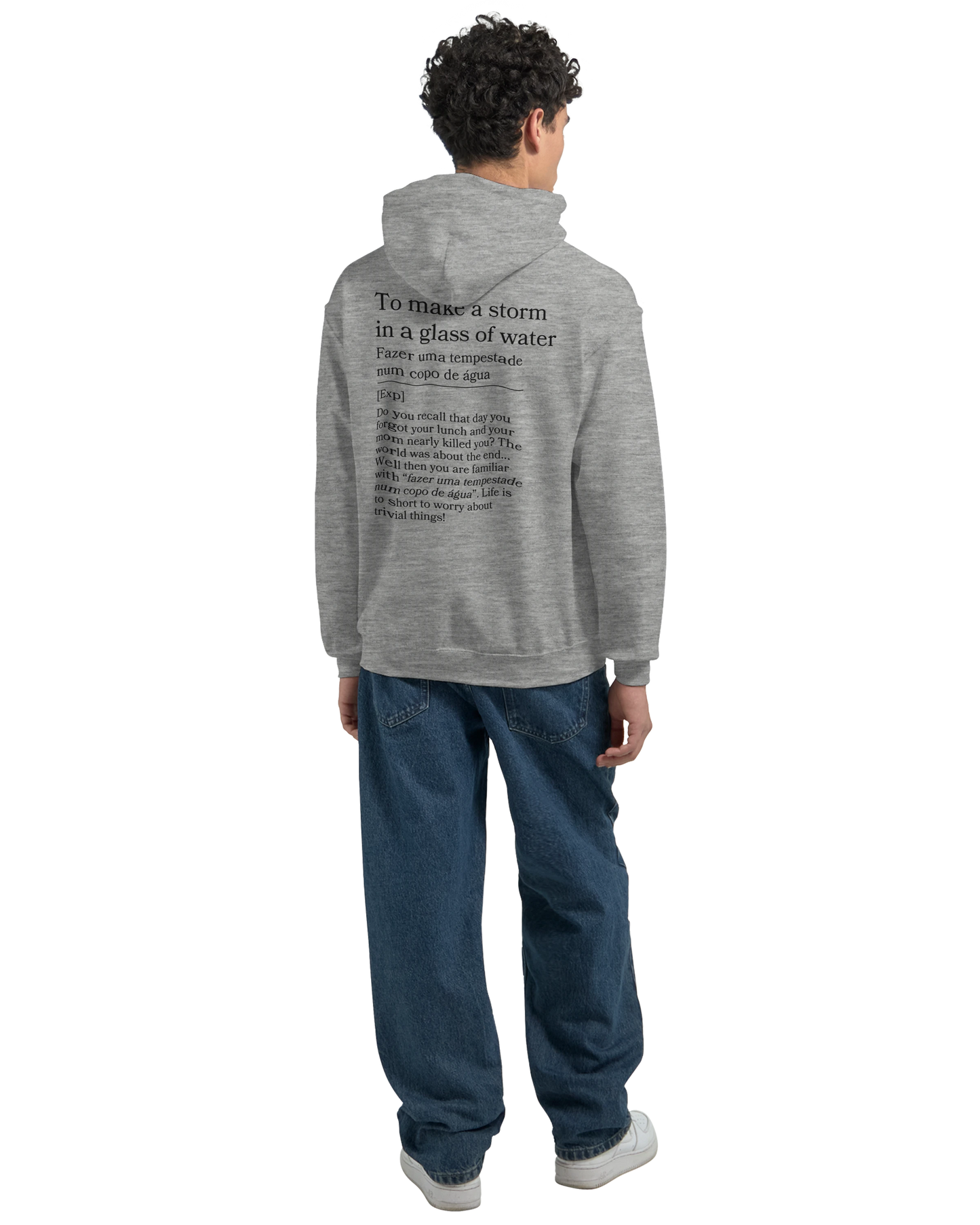to make a storm in glass of water - Hoodie