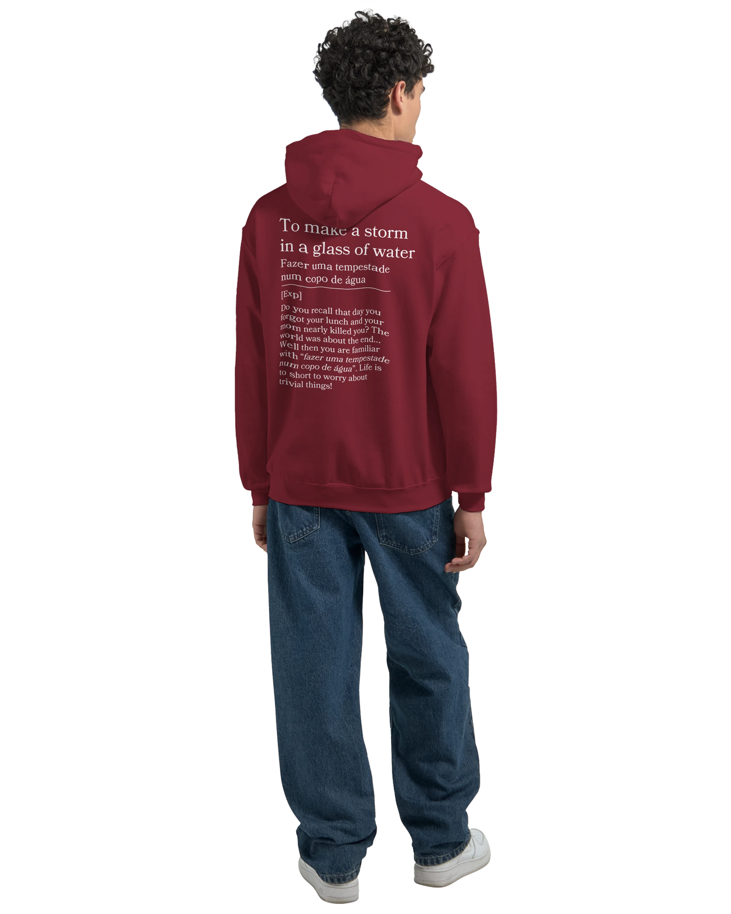 to make a storm in glass of water - Hoodie