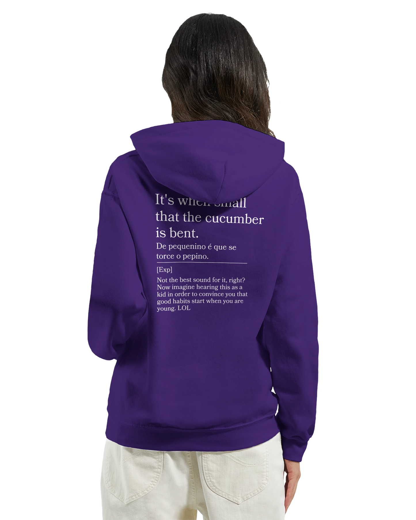 It's when small that the cucumber is bent - Hoodie